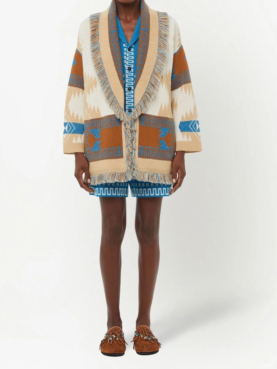 Cheap wool cardigan graphic-jacquard Alanui Women 0705